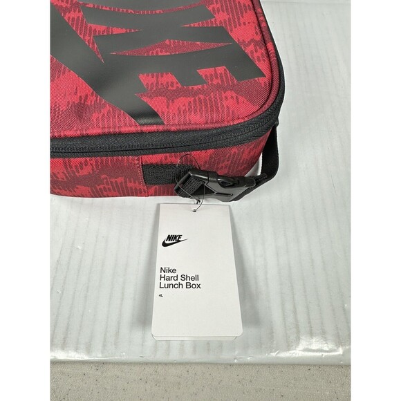 Nike Insulated Hard Shell Lunch Box 4L Red Black 9A2744-H24 NEW - Picture 5 of 7